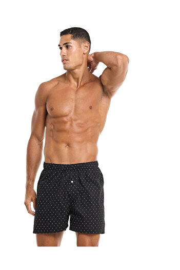 R&B Patterned Boxers with Elastic Waist