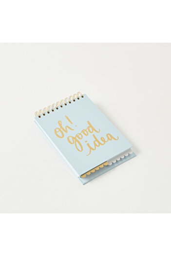 Lifestyle Typography Print A5 Spiral Notebook