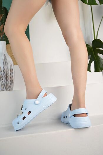 Raynok Stoned Stylish Design Unisex Slippers Blue
