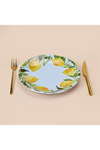 Evidea Kitchen Lemon Serving Plate - Colorful - 25 cm