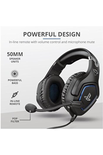 Trust Gaming Headset GXT 488 Forze Official PS4 License (Black)