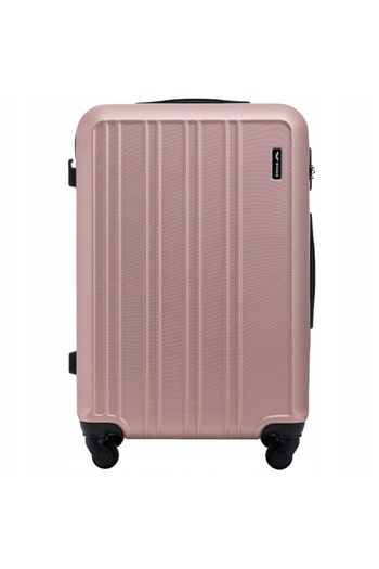 WINGS BRAND WINGS HARRIER Medium Suitcase 4-Wheel ABS Luggage in Rose Gold