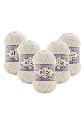 Alize 5 Pieces Velluto Velvet Hand Knitting Yarn 599