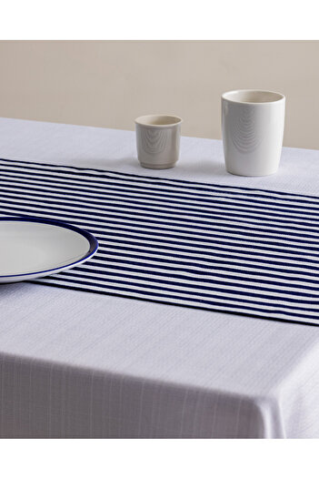 Madame Coco Rosane Runner - White/Navy Blue