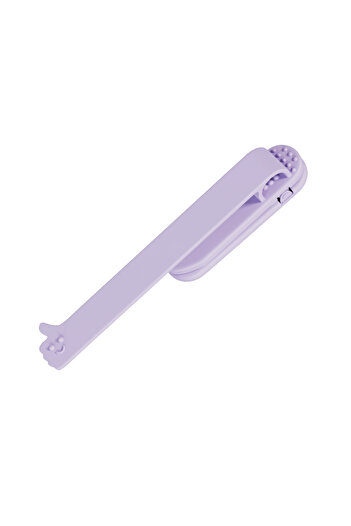 Choice purple 1Pc Automatic Page with Silicone Bookmark Holder,with Pen Slot Duck Beak Bookmark Holder,Suit