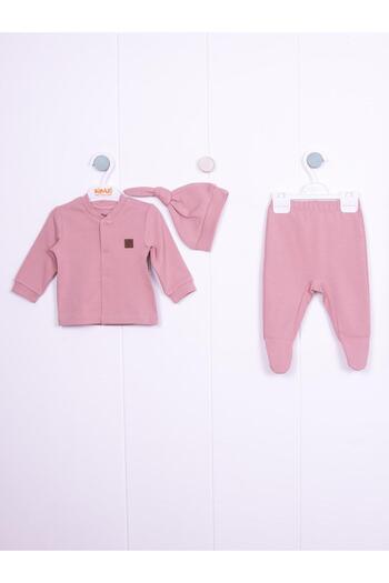 Kidaxi Kd43096 Interlock 3-Piece Girl Set 1-3/3-6/6-9/ Ay