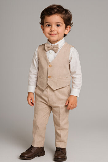 tinytrends Baby Boy & Kids Vest Striped Suit Special Day Birthday Party
