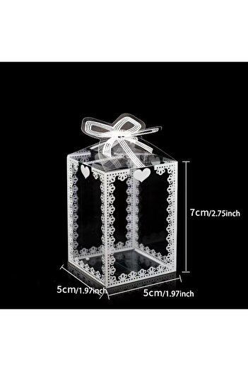 Choice 5x5x7.5cm ZY-20002 20PCS Transparent Gift Packaging Box Printed Butterfly Gift Box Candle Doll Candy