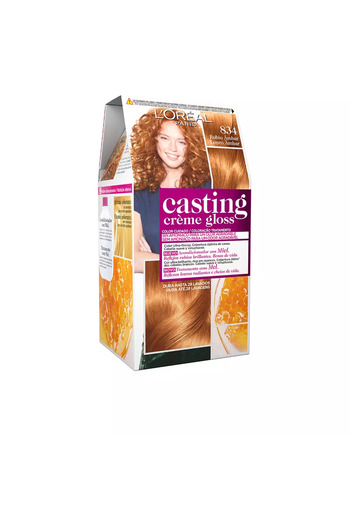 L'Oreal Paris Vopsea de par fara amoniac, CASTING CREME GLOSS, 834 rubio ámbar, 1 buc