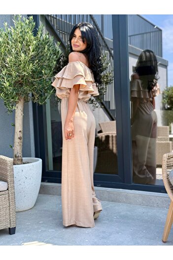 RAMONA BADESCU EXCLUSIVE Flowy jumpsuit with ruffles