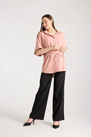 LİYACA Pregnant Shirt Collar Bluz