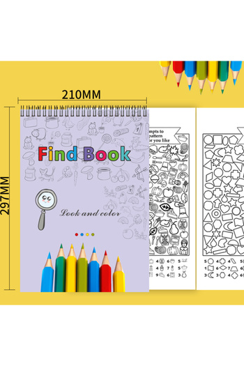 Choice WHITE Interactive Hidden Objects Book for Youngsters Concentration Training & Educational Fun with F