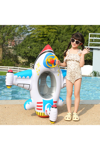 Choice plane white Baby Swim Ring Inflatable Toy Aircraft Shape Swimming Circle Seat Float Swimming Pool Be