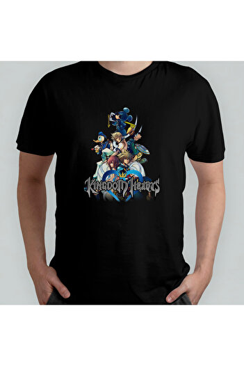Pixxa Kingdom Hearts Unisex 100% Cotton Crew Neck T-Shirt