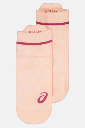 Asics Men 1 Pair Brand Logo Sports Socks, Peach