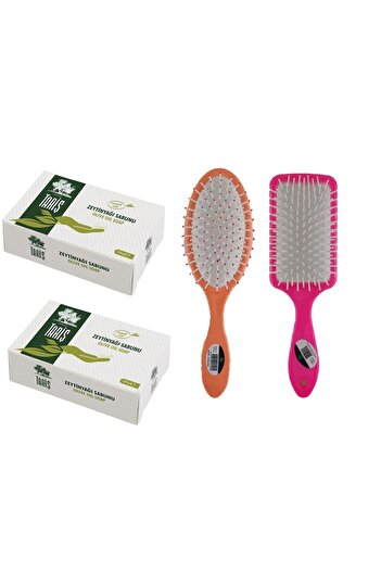 Tariş Olive Oil Hand and Hair Soap 125 Gr 2 Pieces Hair Blow Dryer Brush Hair Brush Comb 1+1 Piece