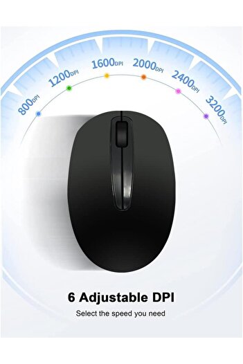 trands Tr-Mu551 2.4G Wireless Optical MoUSe, Black
