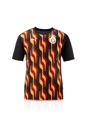 Galatasaray Γνήσιο μπλουζάκι προπόνησης με λογότυπο με άδεια χρήσης + σετ βραχιολιών σε ξύλινο κουτί
