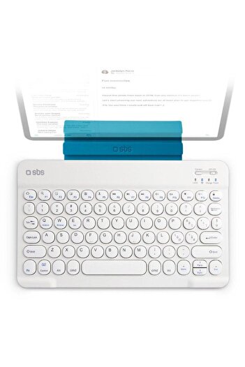 SBS Universal English wireless keyboard with stand function White