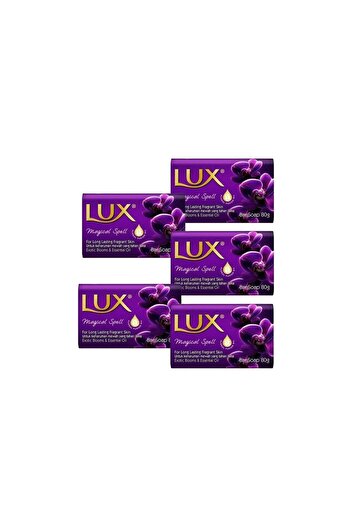 LUX Soap 80 Gr Magical Spell 5 Pcs Soap Hair Blow Brush Color Oval Hair Brush Comb 1 + 1 Pcs