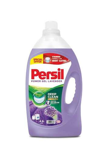 Persil Power Gel Liquid Laundry Detergent With Deep Clean Technology Lavender 4.8Liters