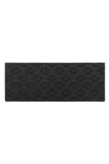 TOPI TOY Hallway carpet, black-gray, with circles, 130 x 50 cm
