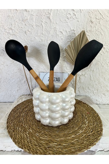 Zigzag Home Decorative Bubble Spoon Holder Bubble Spoon Holder, Trinket, Vase, Organizer Multi-Purpose Bubble Design
