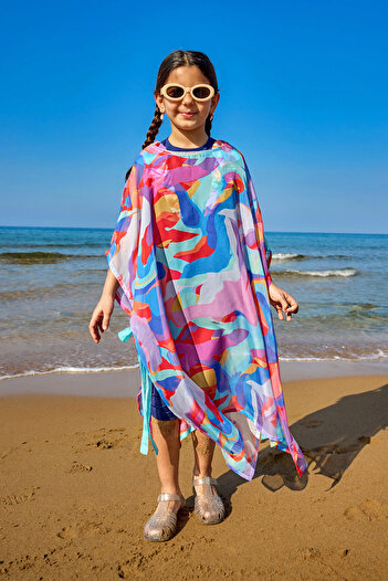Marina Ribbon Detailed Girl's Pareo for Ages 6–12 – Cp2502
