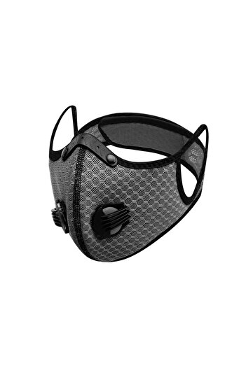 THK FFP2 Sport Mask Grey, with Carbon Filter, 2 Valves