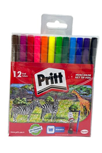 Pritt School Set |   Dry Paint - Large Watercolor - Pastel Paint + 11 Gr Adhesive