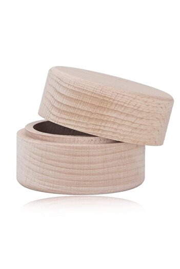 Generic Wooden Ring Box Beech Retro Style Jewelry Organizer for Rings Earrings, Friends and Family
