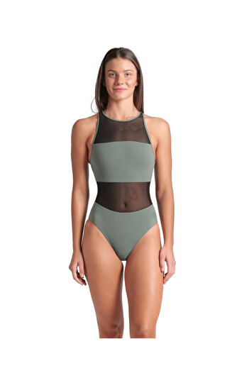 ARENA Mesh Panels Swimsuit Vent Back Swimsuit
