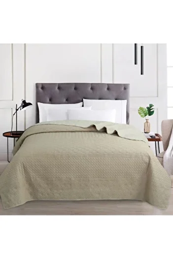 Evimcim Double Side Mattress Cover Beige 160X220 cm Premium Textured