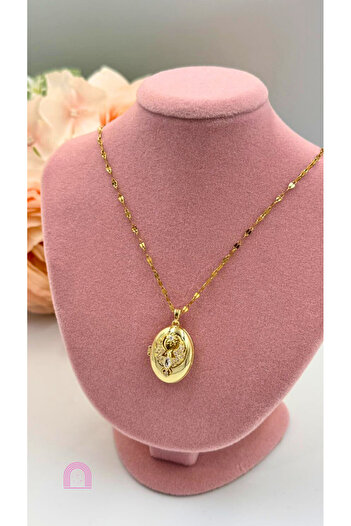 Moond Accessories Çelik Gold Renk Alya Model Kolye