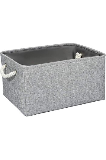 Generic Closet Storage Bins, Foldable Fabric Storage Box, Linen Storage Baskets with Rope Handle, Toys Stor