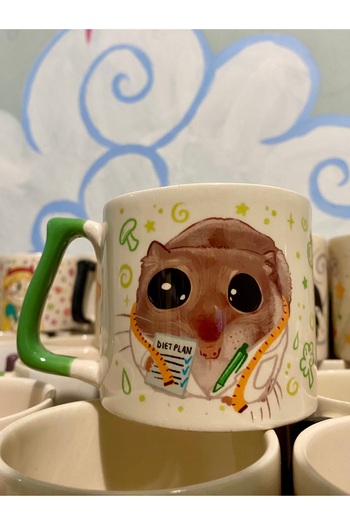 westartic Sad Sad Hamster Occupation: Dietitian Mug Cup Cup