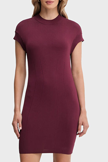 Armani Exchange Slim Fit Crew Neck Short Sleeve Mini Dress Dress Xw000764 Af10352 Ua343