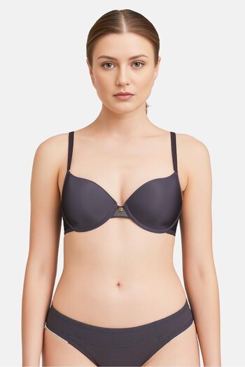 Triumph Women Textured Padded Bra, Grey
