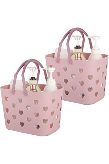 Generic Lomeshow Portable Shower Caddy Tote Plastic Storage Basket with Handle Box Organizer Bin for Bathro