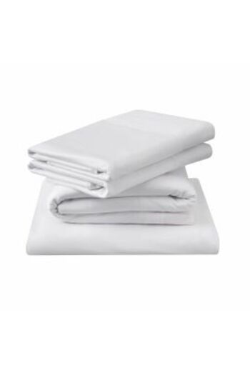 Ralex Cearsaf de pilota Percale policoton 150 x 220 cm Alb