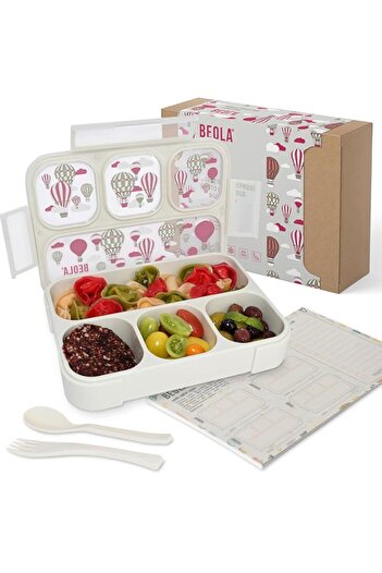 Generic BEOLA Lunch Box for Kids Adults, Multi Compartment Lunch Bento with Magnetic Meal Planner, 3 or 4 C