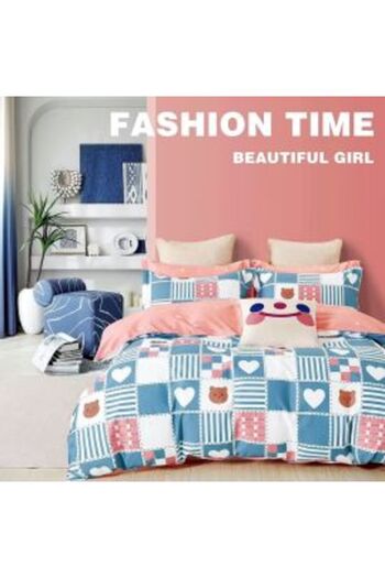 Ralex Single Bed Linen Set Percalle Printed 100% Cotton 3 Pieces 160 x 240 cm, 150 x 220 cm, 50 x 70 cm, B