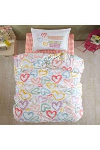 Clasy Single Bed Linen Set 100% Cotton Ranforce 3 Pieces, Sheet 180 x 240 cm, Duvet Cover 160 x 220 cm, 1