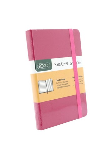 Roco Title: Notebook with Embossed Cover & Elastic Band – 9x14 cm, 160 Pages