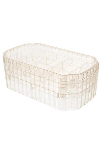 Generic Excefore 3-Layer Jewelry Organizer Box, Travel Jewelry Box, Clear Plastic Storage Containers, Porta
