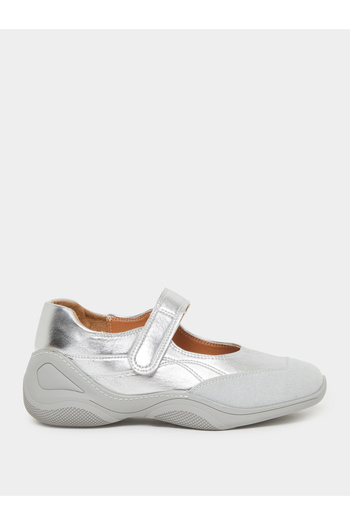 Styli Women Silver Square Toe Shoes