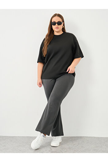 Styli Plus High Rise Flared Pants