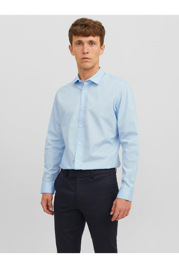 Jack & Jones Solid Slim Fit Shirt with Button Placket