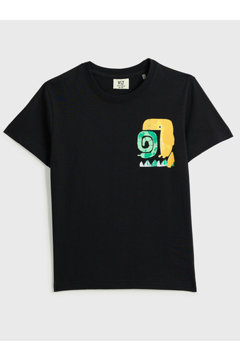 Victor and Jane By Styli Boys Graphic Print Cotton T-Shirt and Shorts Set