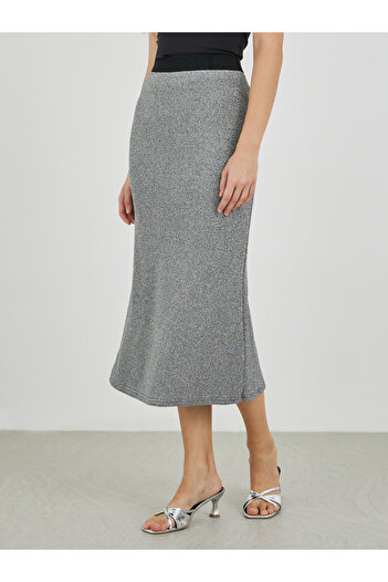 Styli Elastic Waist Bodycon Midi Skirt